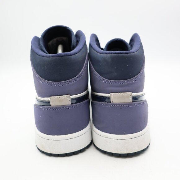 Nike Air Jordan 1 Mid Men's Size 12 Obsidian Sanded Purple Athletic Sneakers - Picture 5 of 9